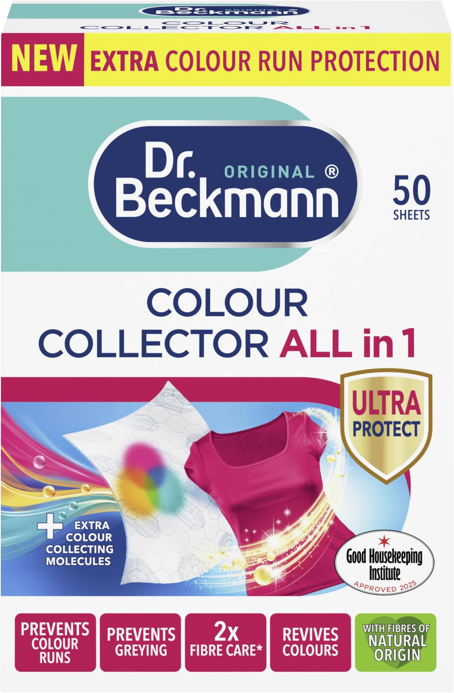 – Colour Collector 3in1 | Prevents colour runs |50 sheets