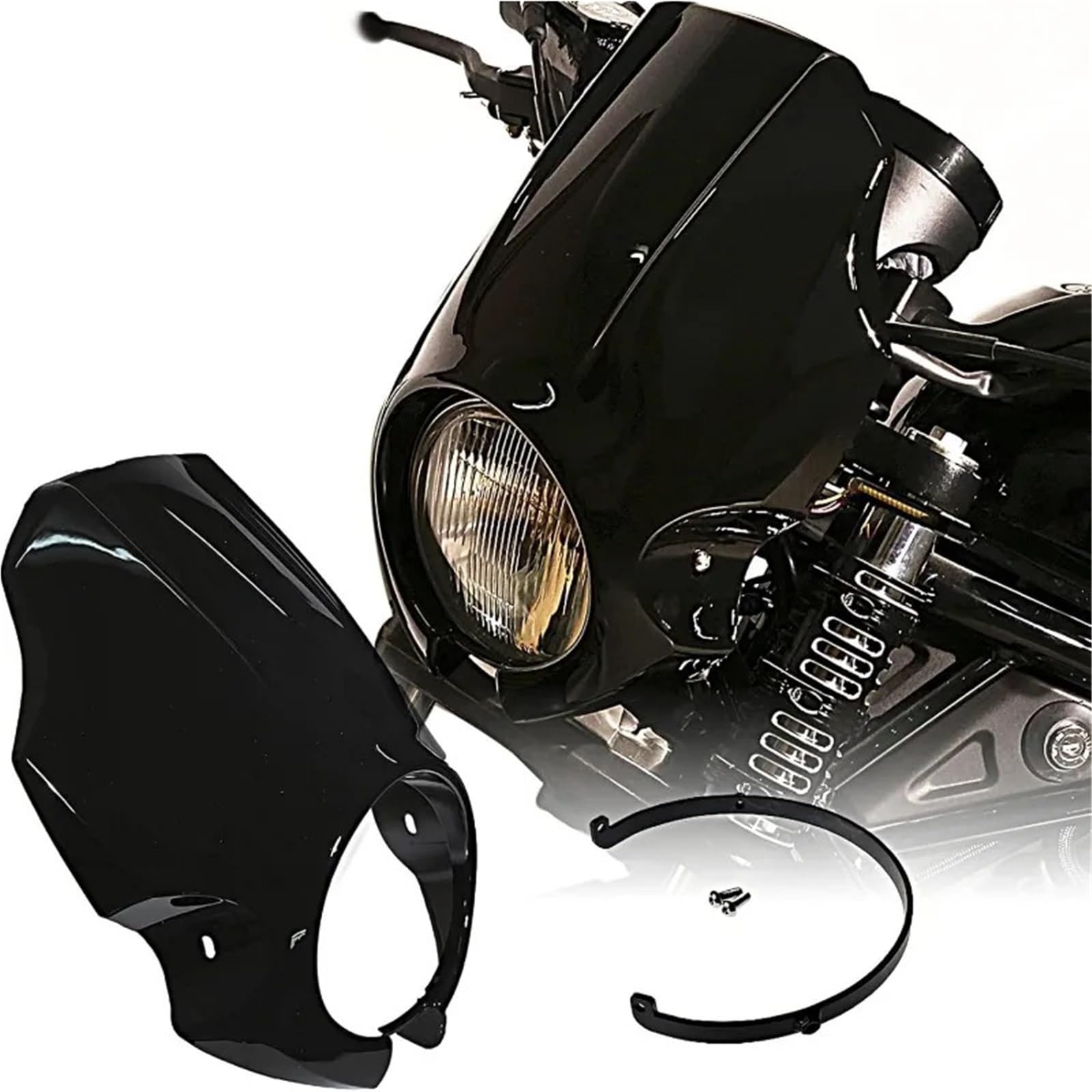 Protezione motore moto Belly Pan Carenatura faro anteriore per moto adatta per Honda Rebel CMX300 CMX500 2017-2021(A)