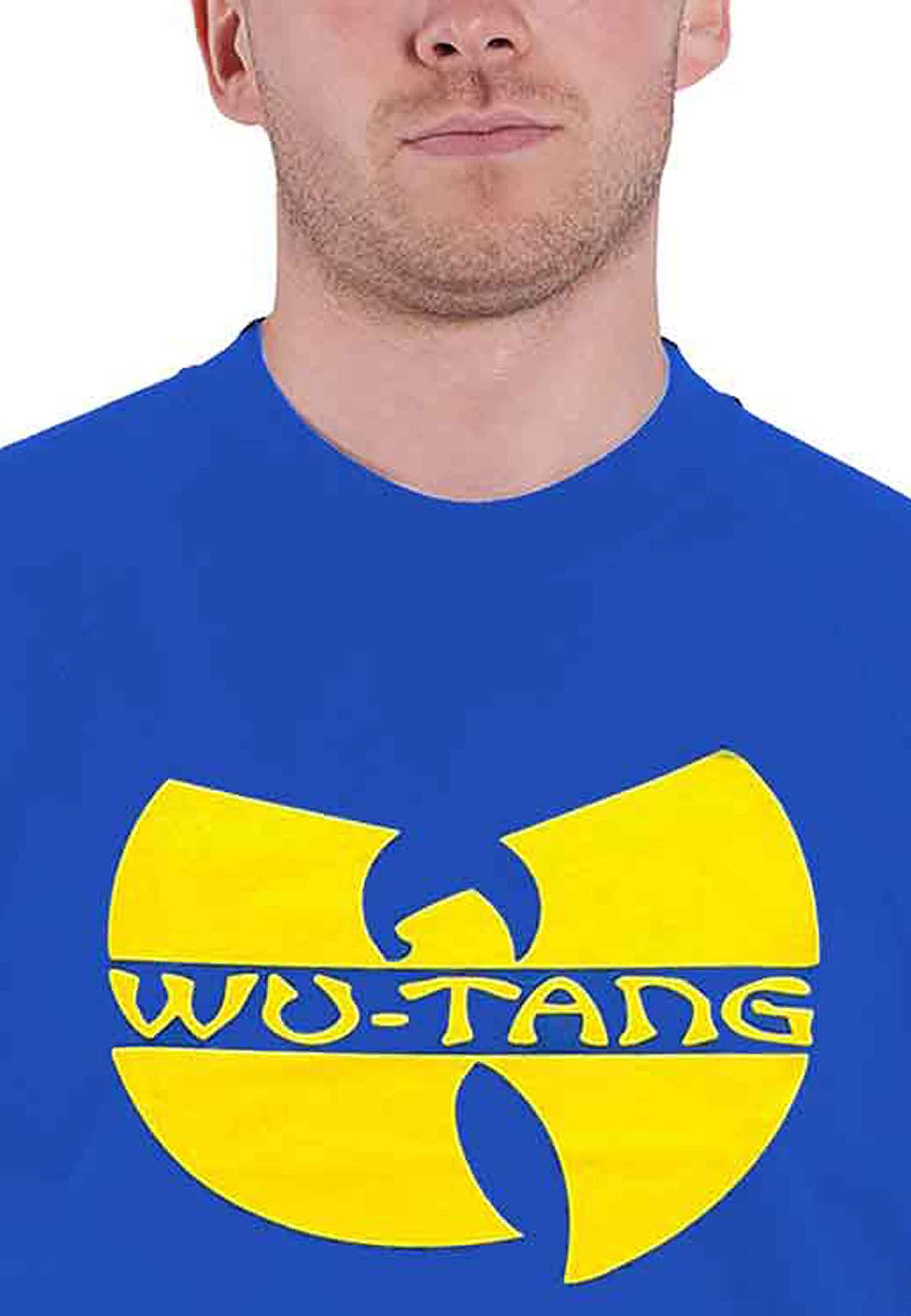 Wu-Tang Clan Sweat-Shirt Katana Band Logo Nouveau Officiel Unisex Bleu