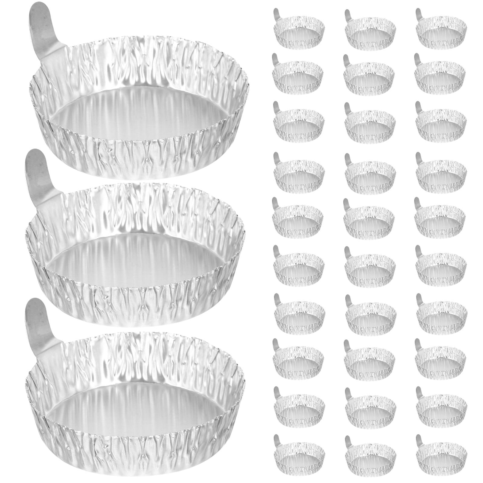 homsfou 50pcs aluminum tray balance scales dry powder weighing pan balance scale pans lab powder petri dish weighing pans aluminum weighing dishes sample plate