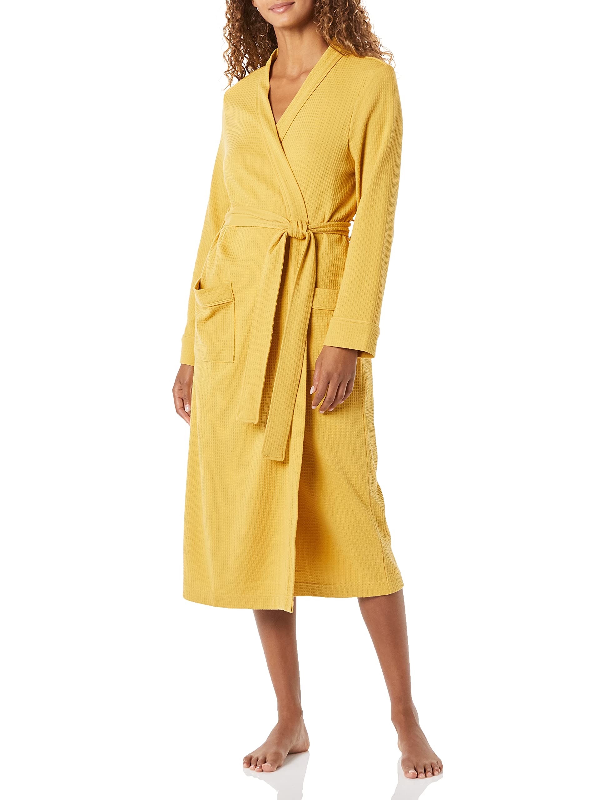 Amazon EssentialsWomen's Lightweight Waffle Full-Length Robe (Available in Plus Size)OEKO-TEX STANDARD 100
