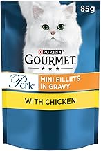 Gourmet Mini Fillets in Gravy Chicken Wet Food Pouch for Adult Cat, 26 x 85 g