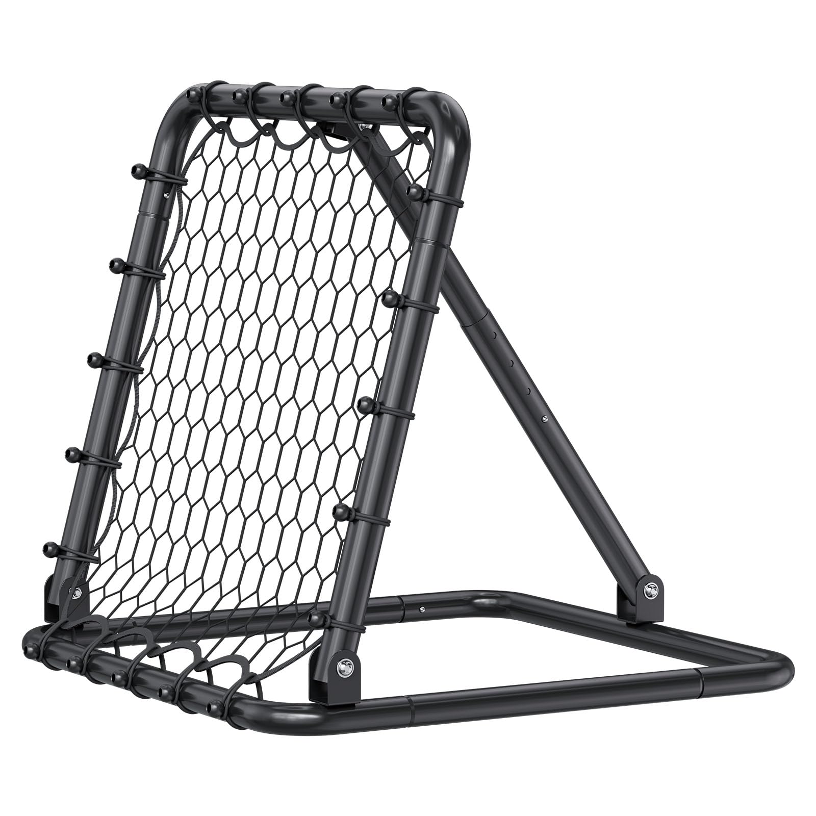VEVOR Rete da Rimbalzo da Calcio 86,36 x 86,36 cm Rete da Porta, Angoli Completamente Regolabili, Attrezzature per Bambini, Adolescenti e Tutte le Età, Facile Installazione e Conservazione Perfetta