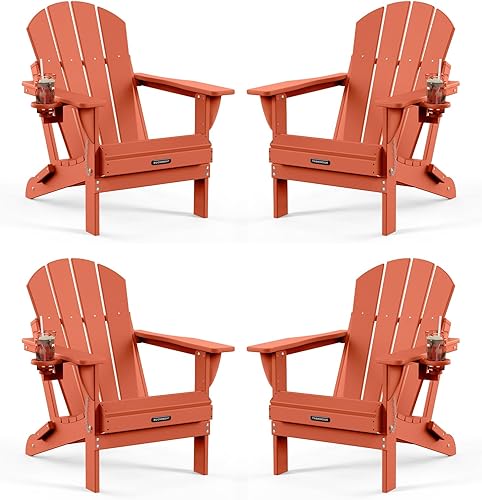 Vista 79 de MUCHENGHY Sillas Adirondack plegables, sillas de patio, sillas de césped, silla para exteriores, silla Adirondack de plástico, sillas para hoguera