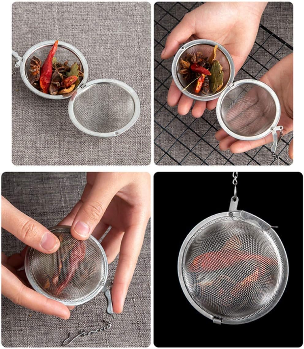 Stainless Steel Tea Ball - Brew Loose Leaf Tea & Coffee -3 Stainless Steel Tea Ball - Brew Loose Leaf Tea & Coffee -3