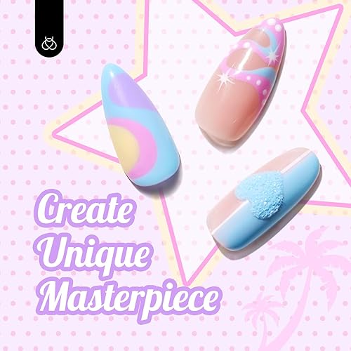 Miniatura 4 de Juego de esmalte de uñas en gel Spring Nude y Red