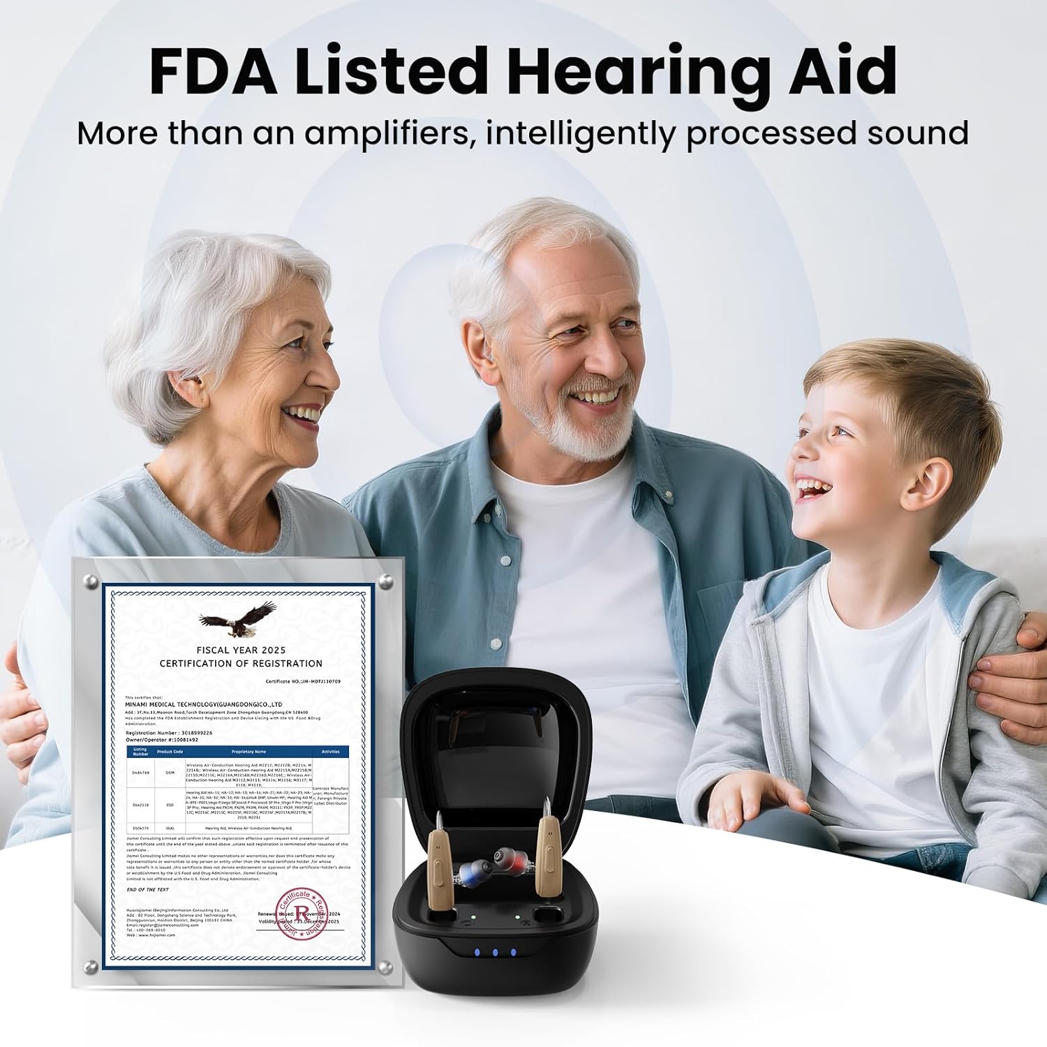 SABAN 2PCS 32 Channel DSP Rechargeable Hearing Aids for Seniors：5 Modes Volume Control, with Noise Cancelling & 180H Playtime, Comfortable RIC Design, Easy Setup (Beige)