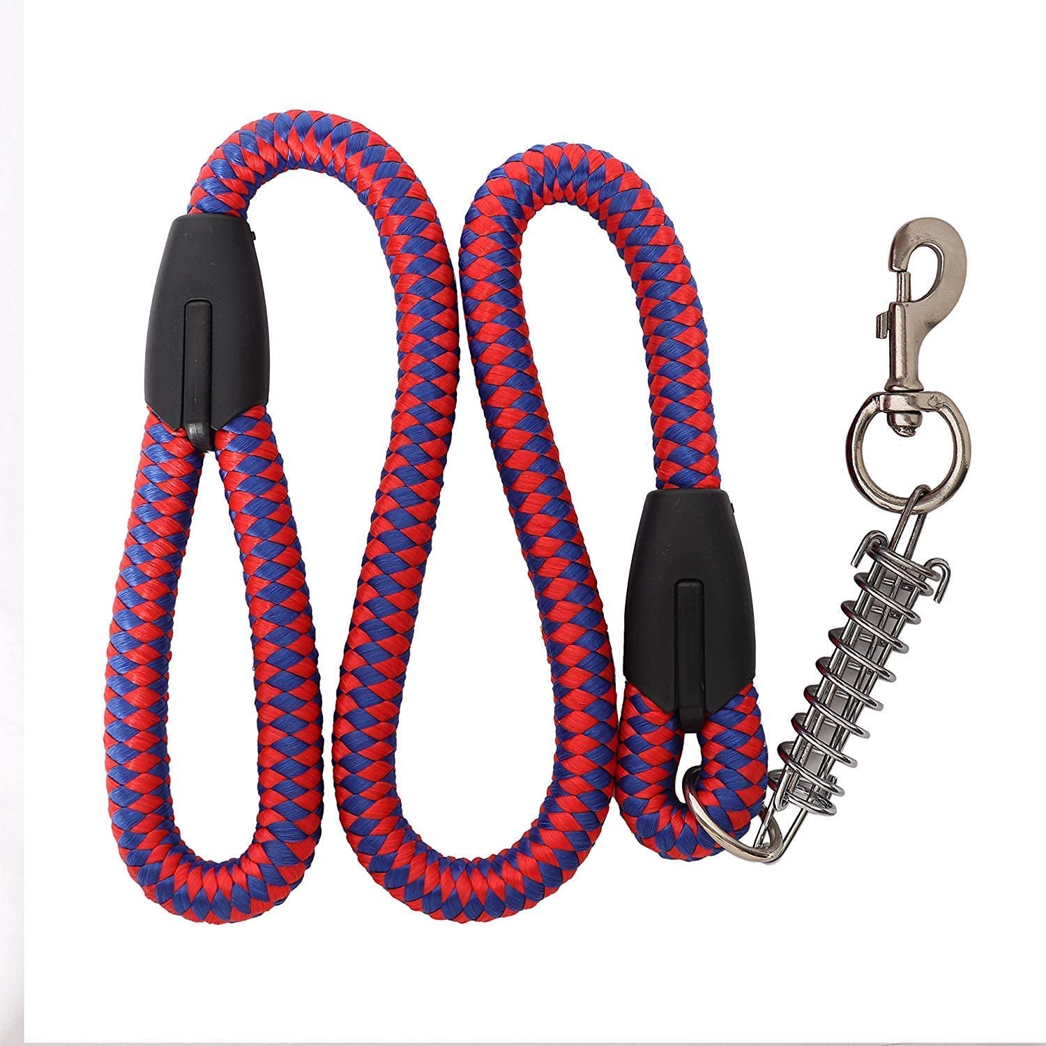 Woofy Heavy Duty Spring Leash Heavy Hook Rope Dog Leash with Shock Spring for Large & Giant Dogs, Length 54 Inches - Multicolor (B0B1JJ8T28) Amazon Price History, Amazon Price Tracker