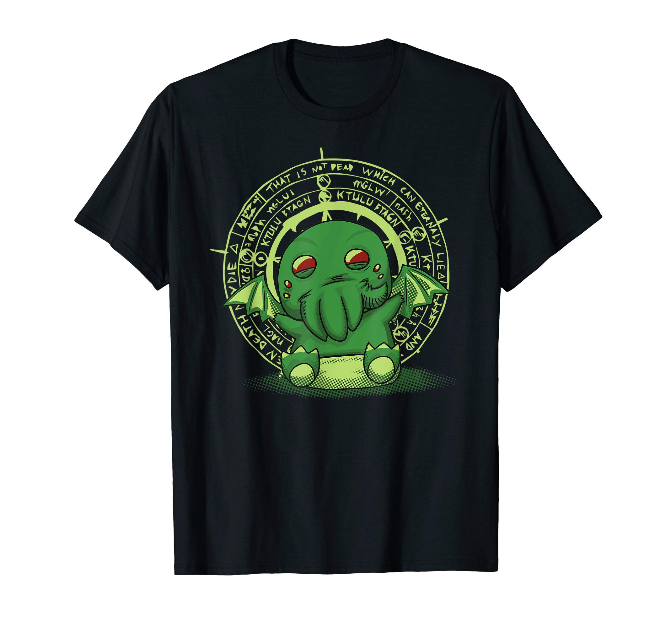 LitShirtsLittle Cthulhu Cute Necronomicon Baby Cthulhu T-ShirtOEKO-TEX STANDARD 100