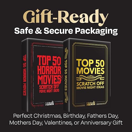 Miniatura 7 de Tarjetas para raspar de noche de películas, regalos para amantes del cine, caja de noche de película, regalo de noche de película, regalo para