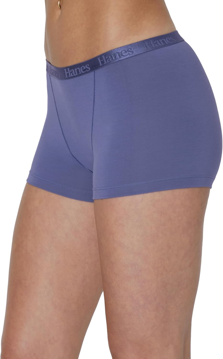 Hanes womens Originals Supersoft Underwear Boxer Briefs Pack, Panties, Viscose from Bamboo Underwear, 5-pack, - Image 3