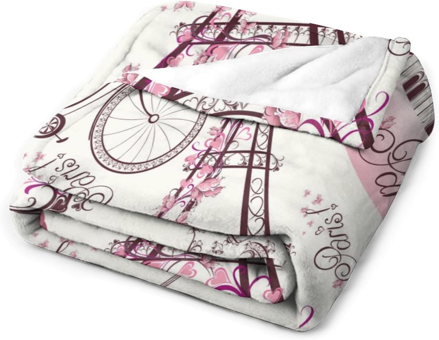 ロマンチックなパリのシンボル ソファブランケット暖かい毛布を投げますソファブランケット装飾ホームィスホテ用