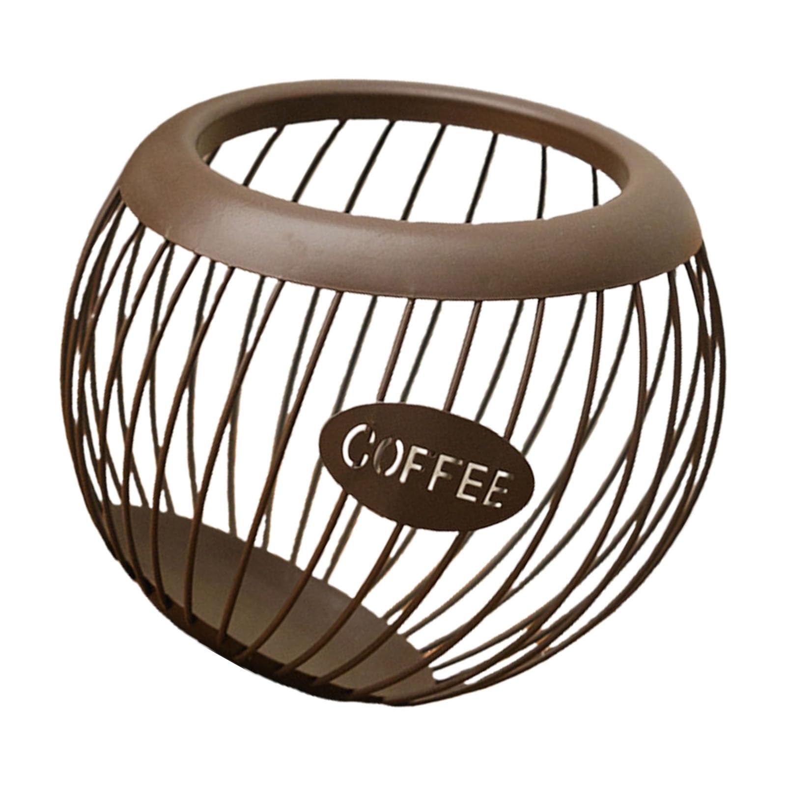 Tsophreniq Practical Sturdy Coffee Storage Basket Opening Designs Home Decoration for Neat Arrangement of Coffee Accessories Use Holder