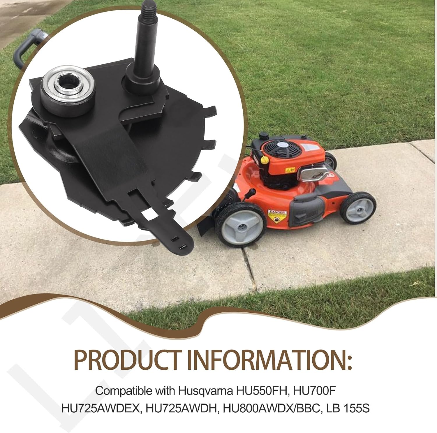581497907 Front Left Wheel Height Adjuster for Husqvarna HU700F Lawn Mower