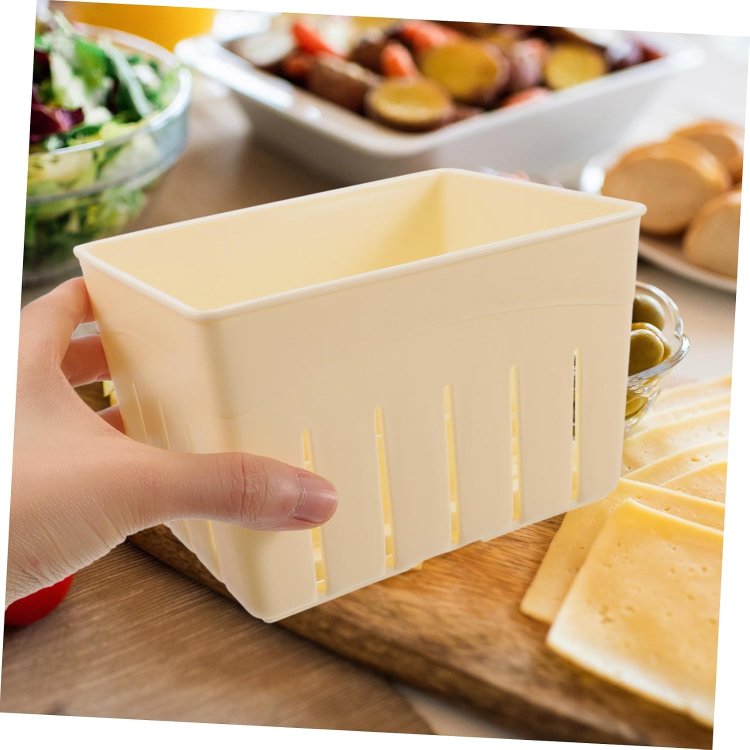 3sets Tofu Press Mold Household Tofu Maker Tool for Diy Cheese Making Compact Lightweight with Smooth Surface Plastic for Cooking