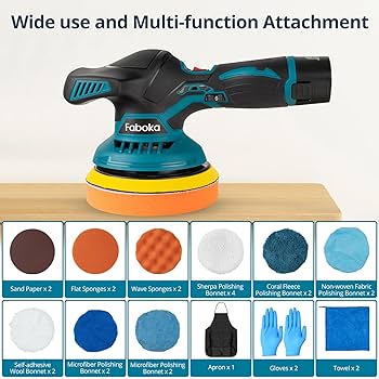 Amazon.com: FABOKA 6 Inch Cordless Car Buffer Polisher, 12V