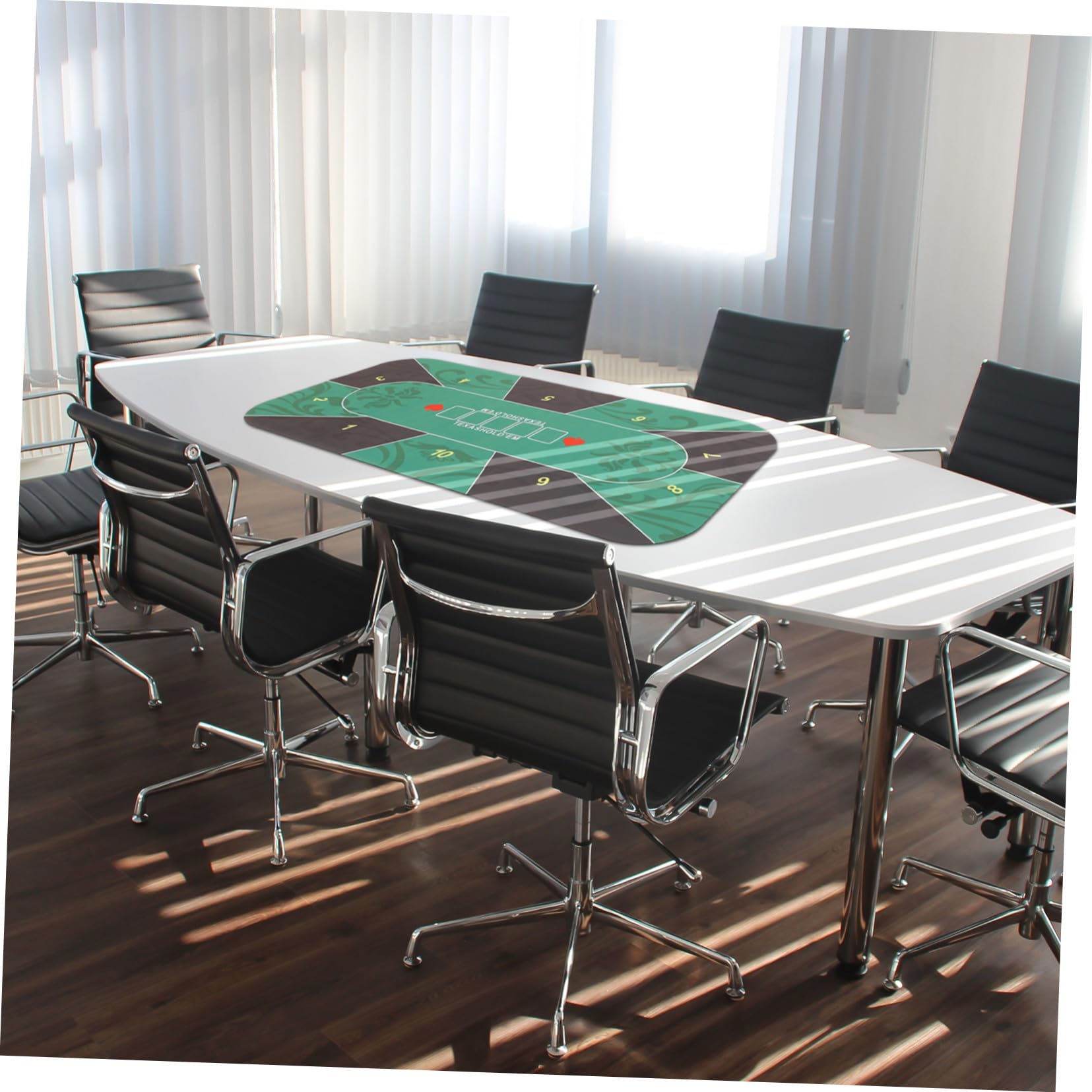 Tapete de Poker de Goma Antideslizante Multifuncional para Mesa Cubierta de Mesa para Poker Dominó y Dados Fácil de Enrollar y Almacenar para Uso Familiar y Profesional