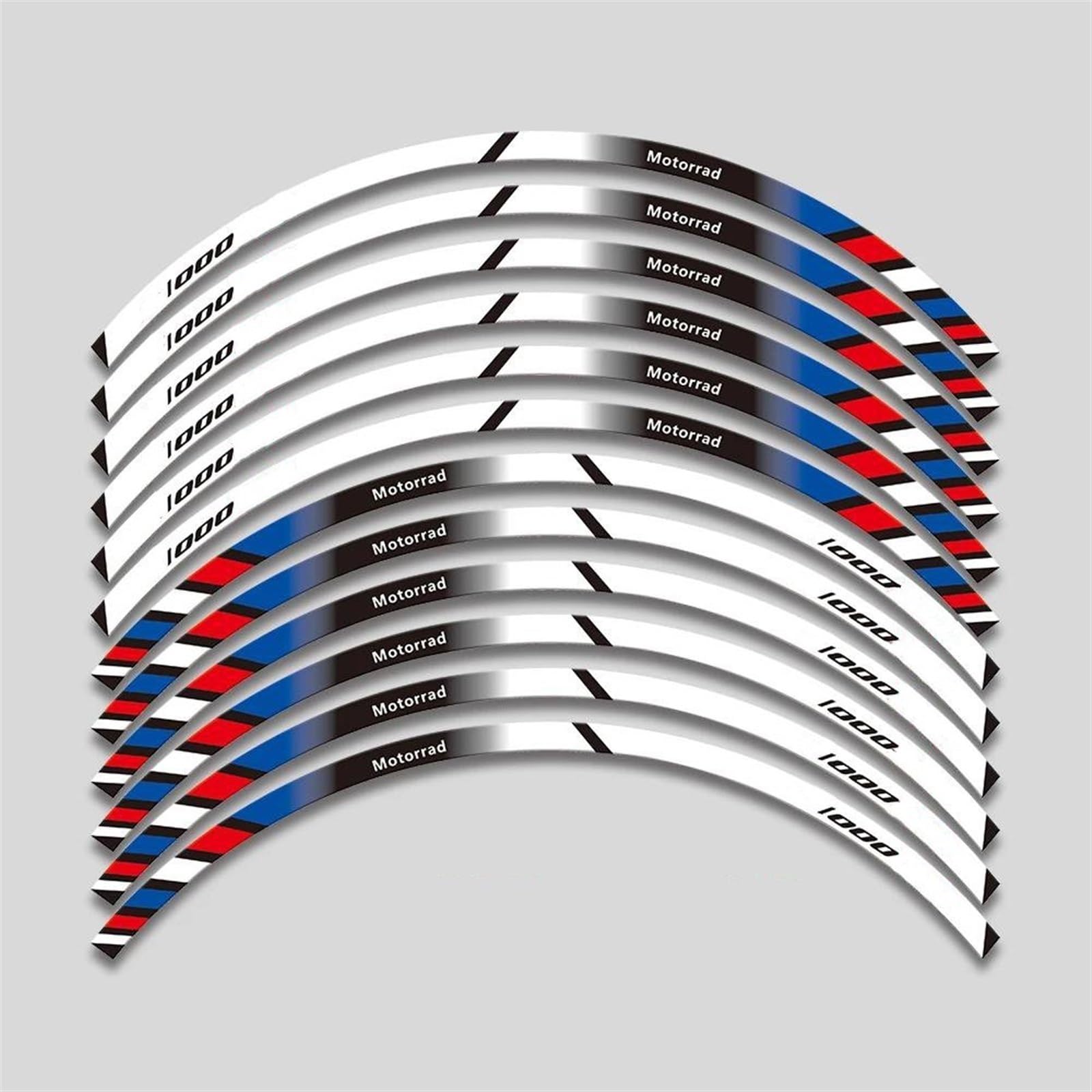 Reflective Motorcycle Wheel Sticker Inside Rim Decals Stripe Tape for BMW S1000XR S1000 XR S 1000XR S1000xr Decorative(Color5)