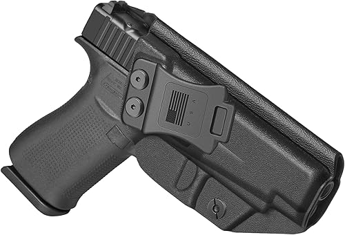 G48 Holster IWB Kydex Fit: Glock 48 & Glock 48 MOS Pistol – Inside Waistband Concealed Carry – Adjustable Cant & 'Posi-Click' Retention – No Wear or