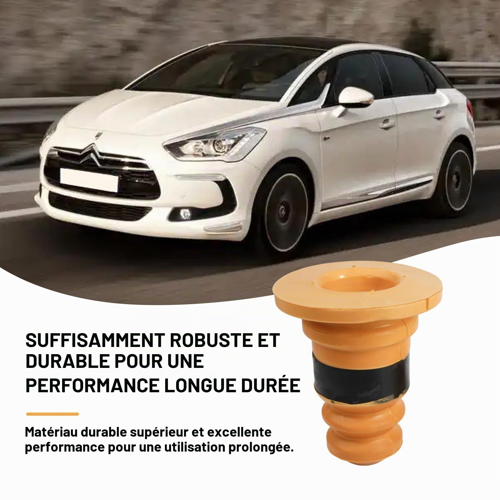 2pcs Butée de Suspension Arrière Caoutchouc pour C4 picasso DS5 5008 Berlingo Partner Bump Stop elastique Suspension 5166.90 516690