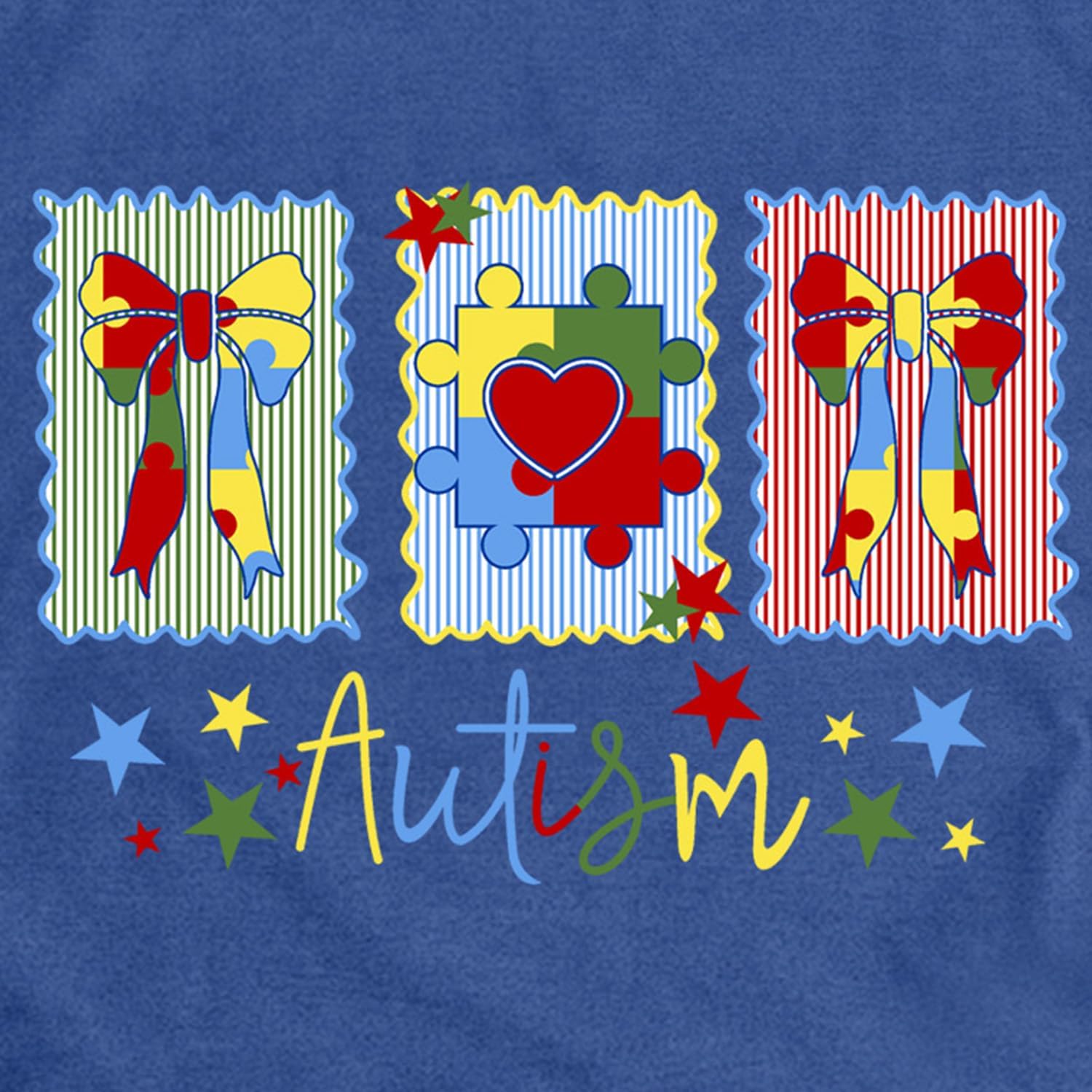 Autism Awareness Shirts for Women Autism Puzzle Bow Tshirt Autistic Mental Health Top - Image 6