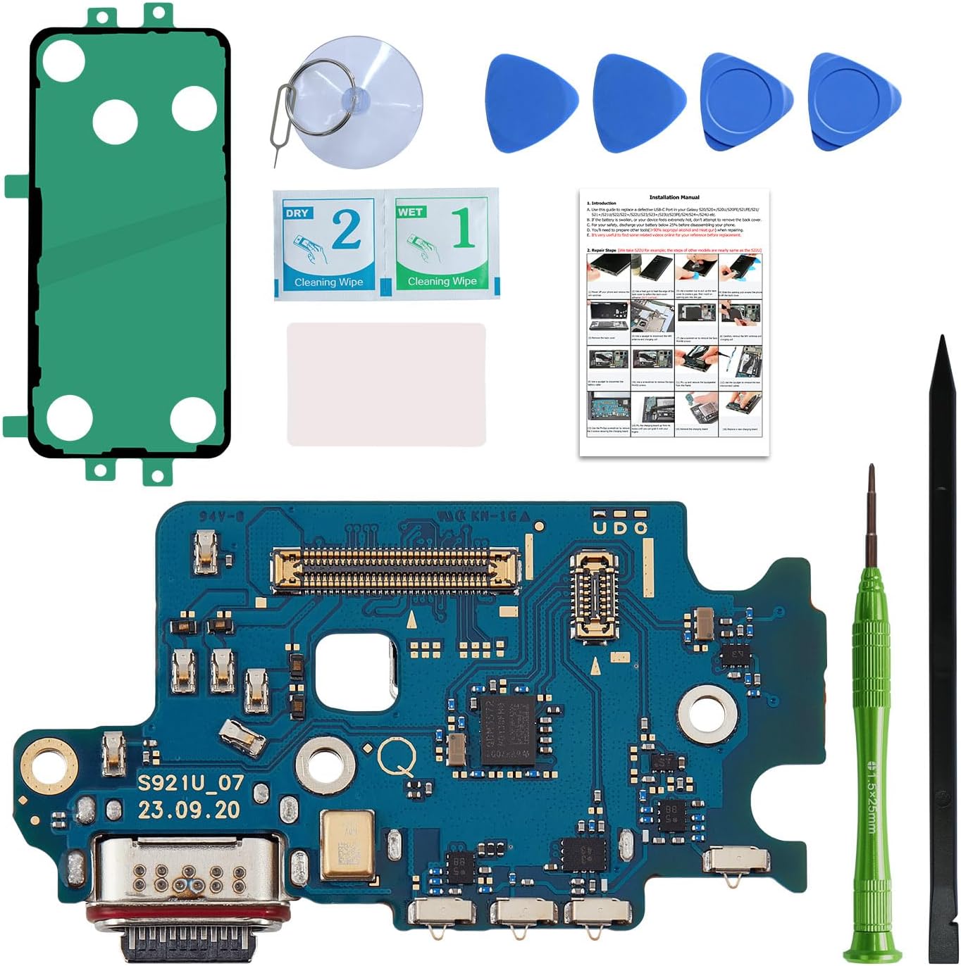 USB-C Charging Port Board with Sim Card Reader Compatible with Samsung Galaxy S24 5G (North American Version)