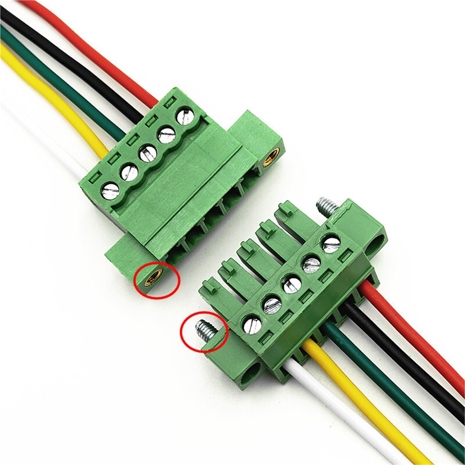 Bornier enfichable 15EDG 3,81 mm 2-6 broches 220 V 5 jeux