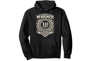 Team WARNER Surname WARNER Family Vintage Pullover Hoodie