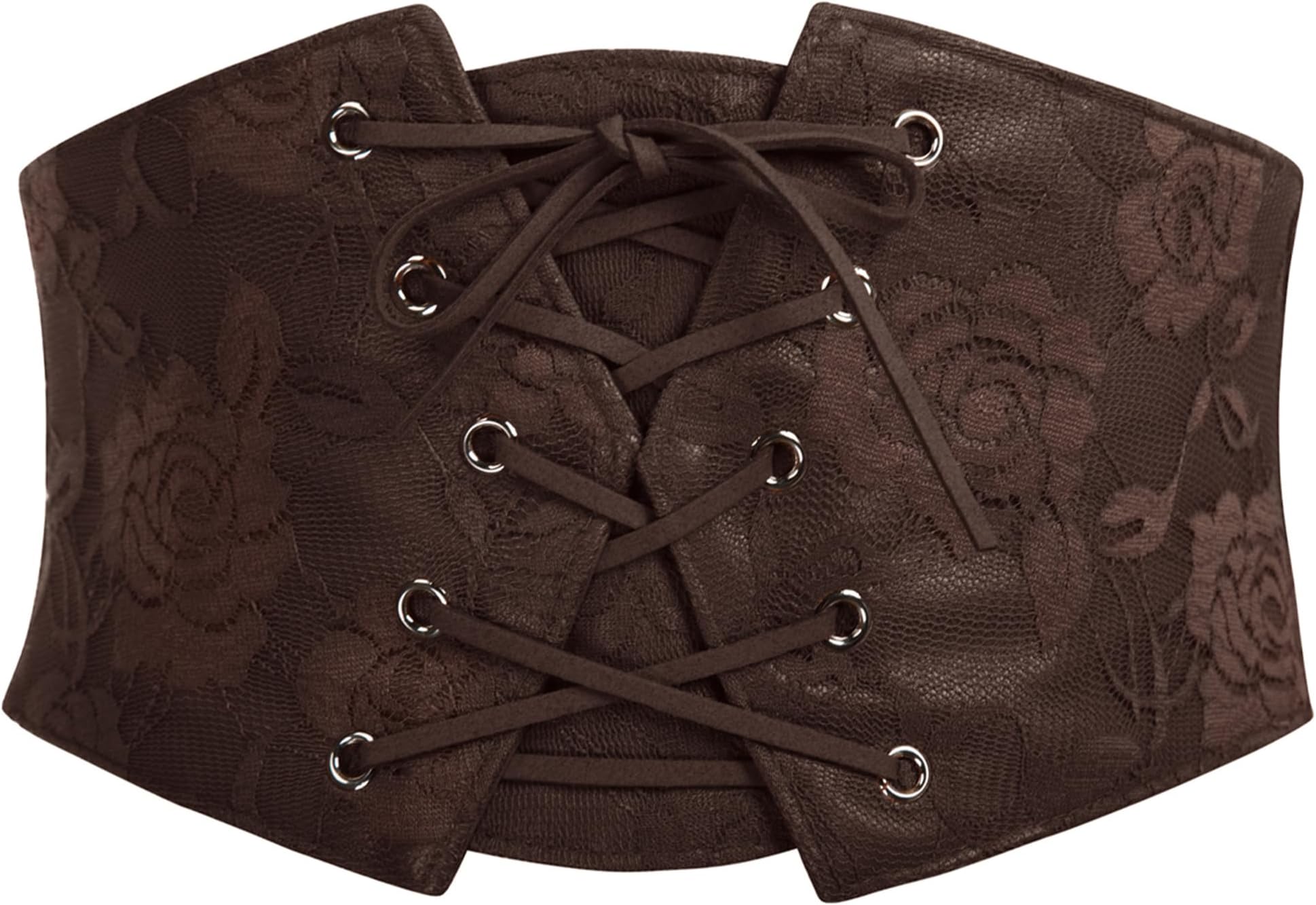 Women's Elastic Wide Waist Belt Renaissance Pirate Corset Cinch Belt Cosplay Costume with Press Button