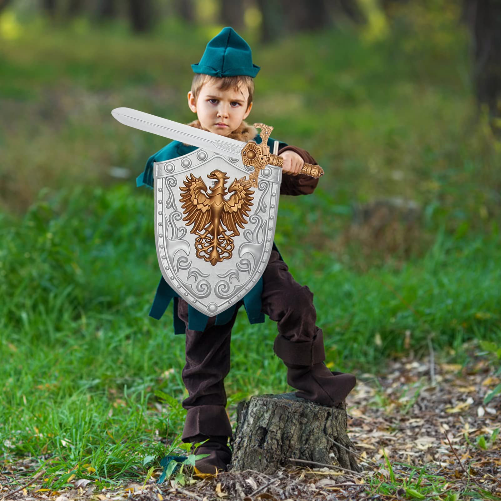 1Satz Knight Costume für Jungen Ritterkostüm mit für Halloween Rollenspiele Partys und Fotografie