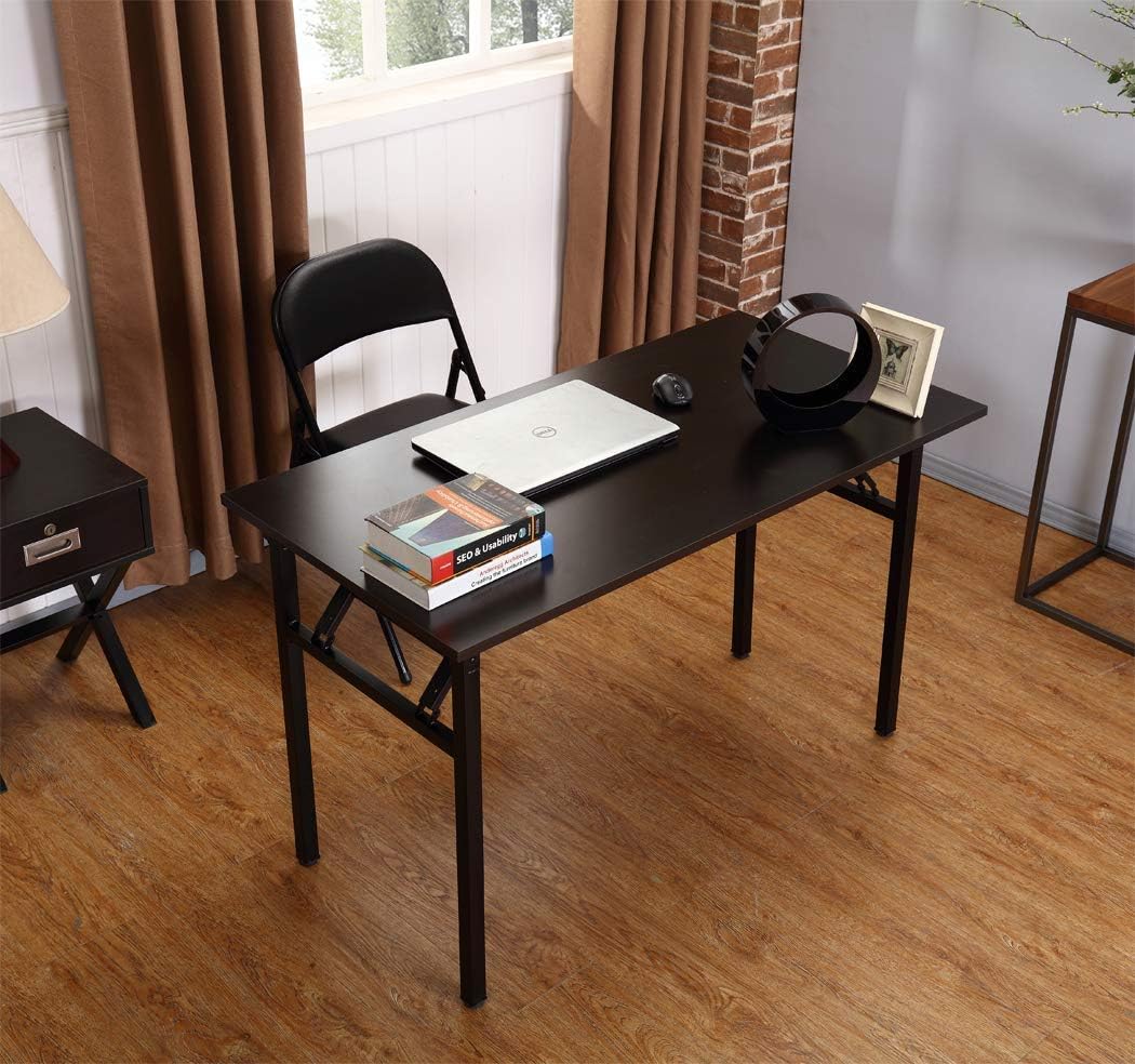 39" Computer Desk Folding Table for Home Office, Sturdy Writing Desk,No Assembly Required