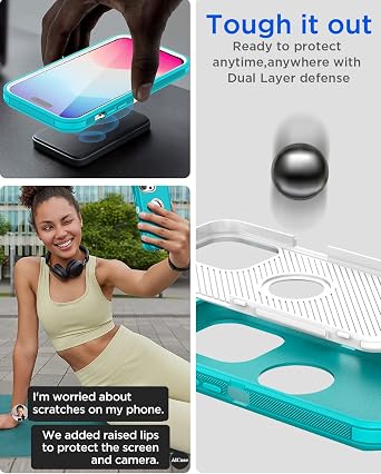 AICase iPhone 15 Pro Max Case,Heavy Duty Drop Protection Full Body Rugged Shockproof Military Protective Tough Durable Cover Compatible with iPhone 15 Pro Max 6.7_10