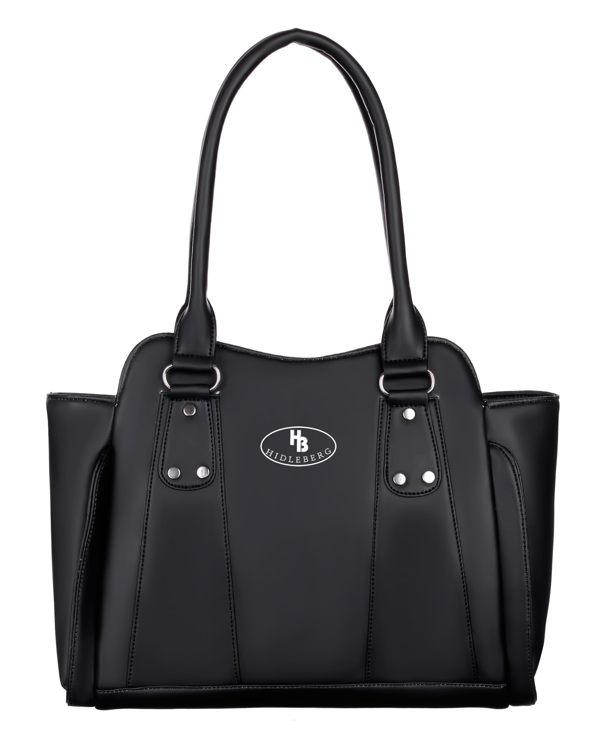 HIDLEBERG Women Handbags Tote Purses Stylish Ladies Women and Girls Handbag for Office and Travel Shoulder Bag for College (HG-KW(Black)) (B0D11KMCL8) Amazon Price History, Amazon Price Tracker