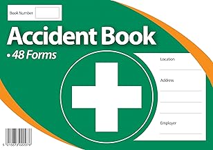 Workplace Accident Record Book, A5, 48 Forms, Incident Recording System