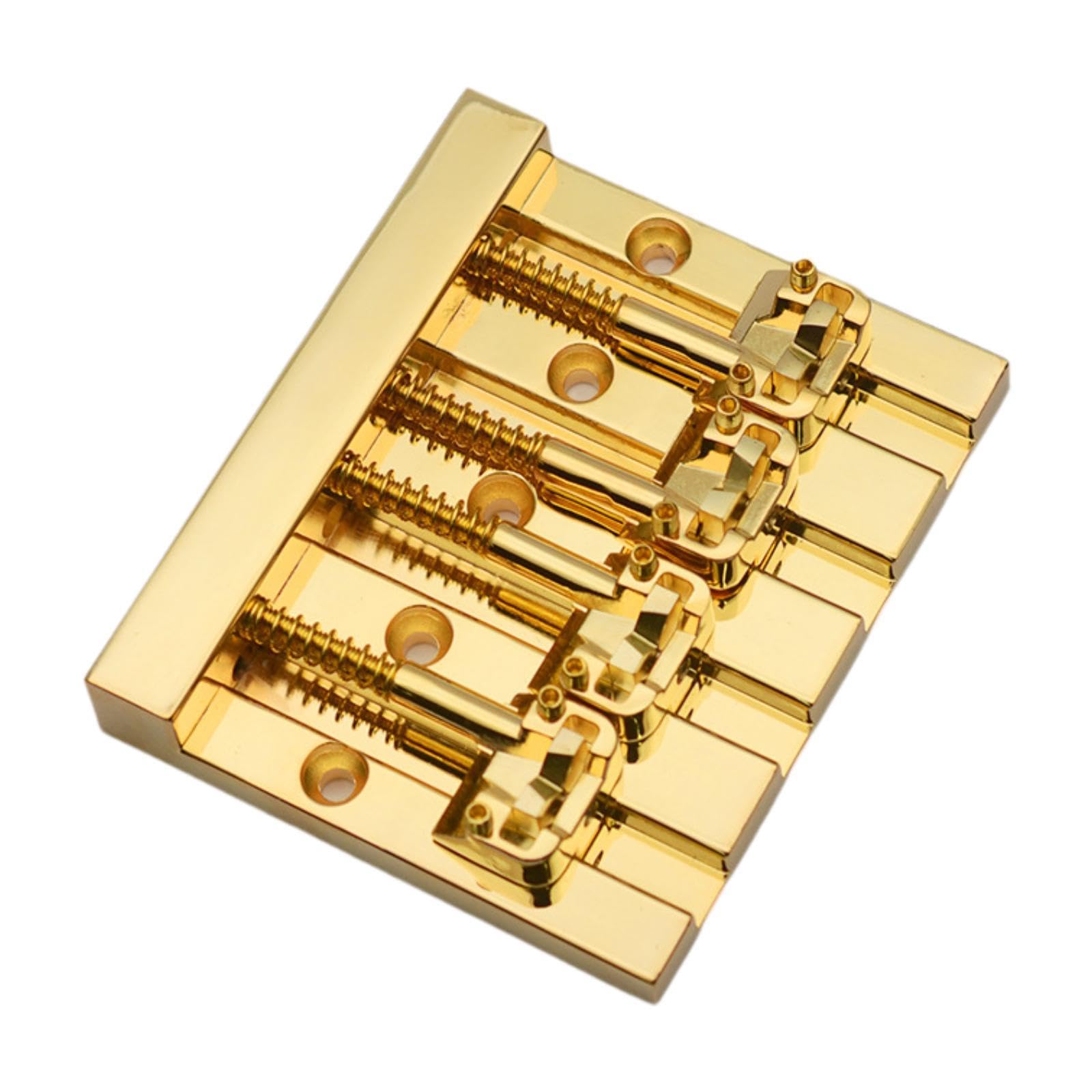 Ponte per Basso a 4 Corde, Sellette per Corde di Basso, Strumento Musicale per Musicisti Professionisti, Progetti Fai Da Te, Accessori, Oro