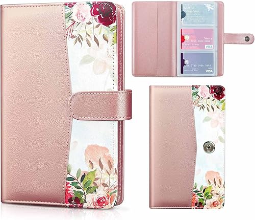 Organizador de tarjetas de visita, soporte de cuero sintético para libros de tarjetas de visita para mujeres y hombres, organizador de tarjetas de