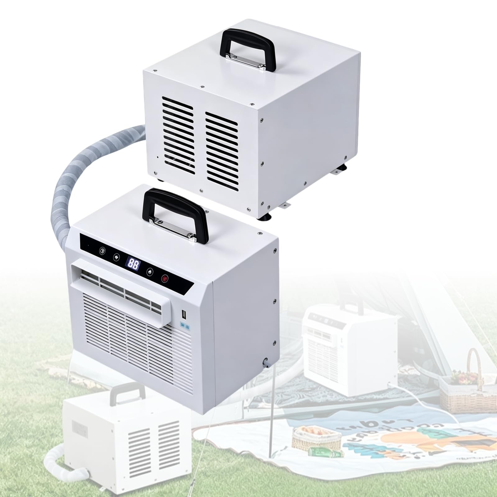 KUSOLE 3,000 BTU Camper Air Conditioner – Suitable for RVs 1.5-meterpipe