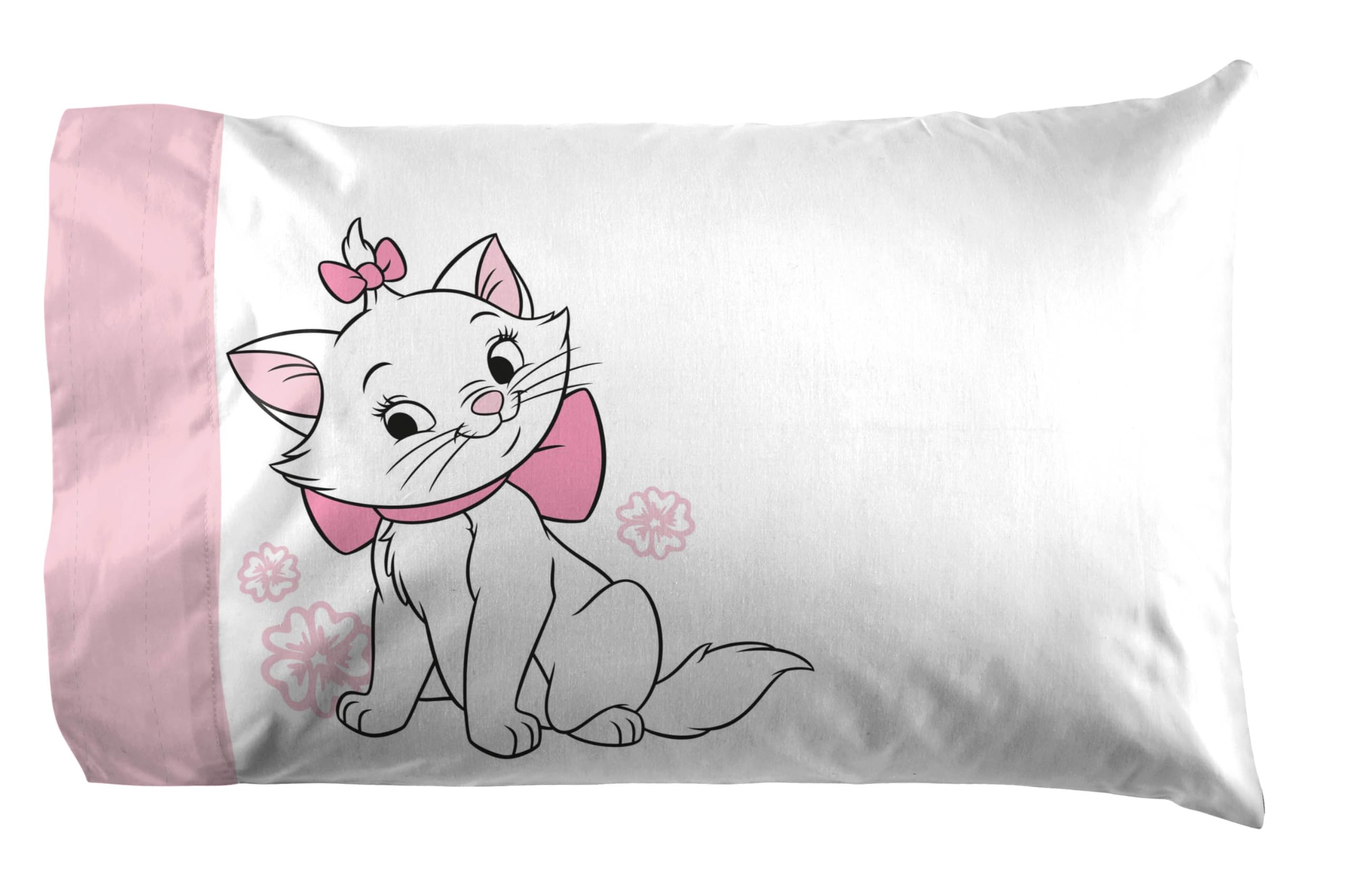 Jay Franco Set Lenzuola Matrimoniali Disney Aristogatti 3 Pezzi - Microfibra Morbida Con Federa, Letto Matrimoniale