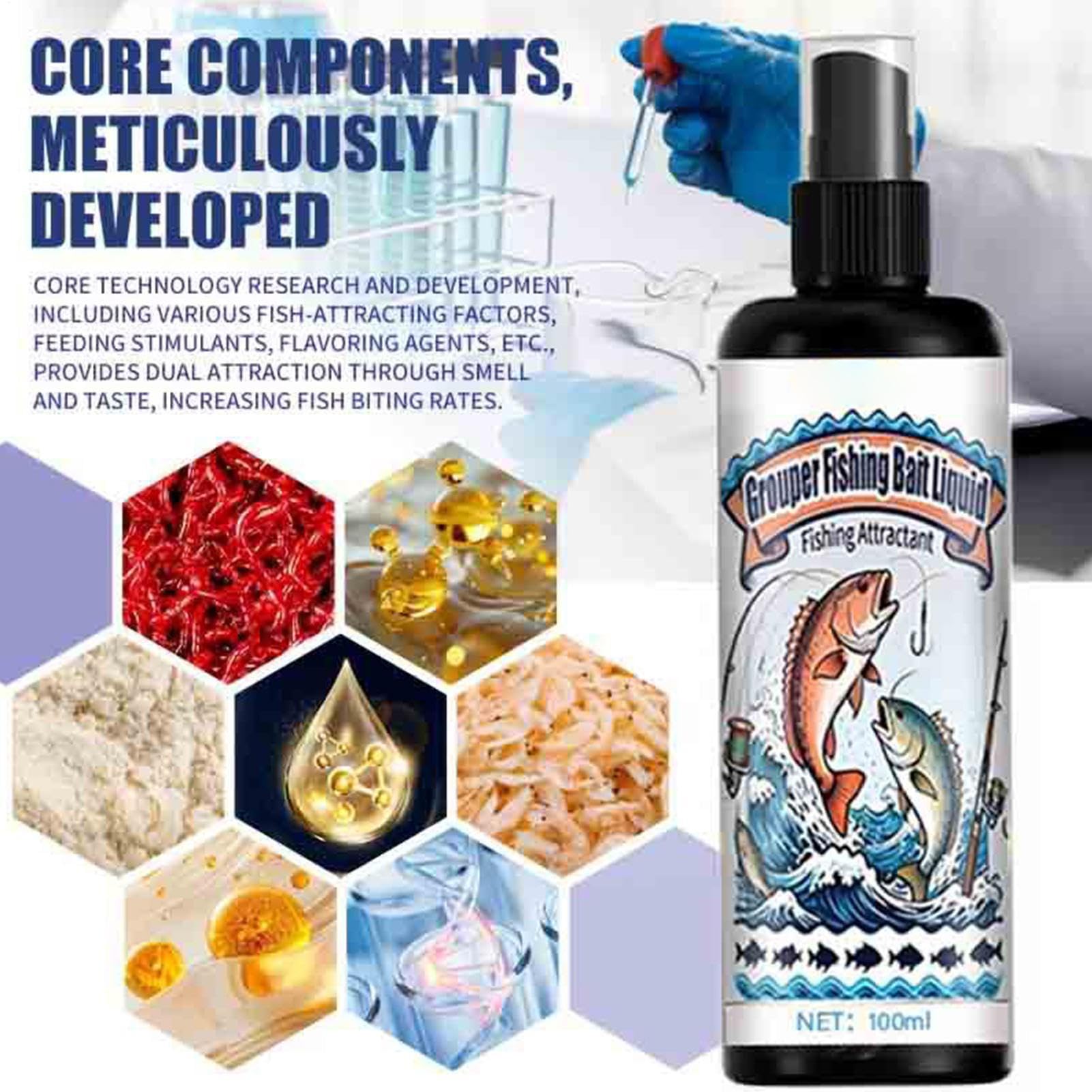 bass scent for lures Fish Attractant,Long-Lasting Liquid Angling Spray,Fish Attractant Baits for Catfish Trout Carp Walleye Pike Lake Pond River Reservoir Saltwater : Sports & Outdoors Action::Ultra Light reel grease not your hands or Abu Garcia Limited Edition