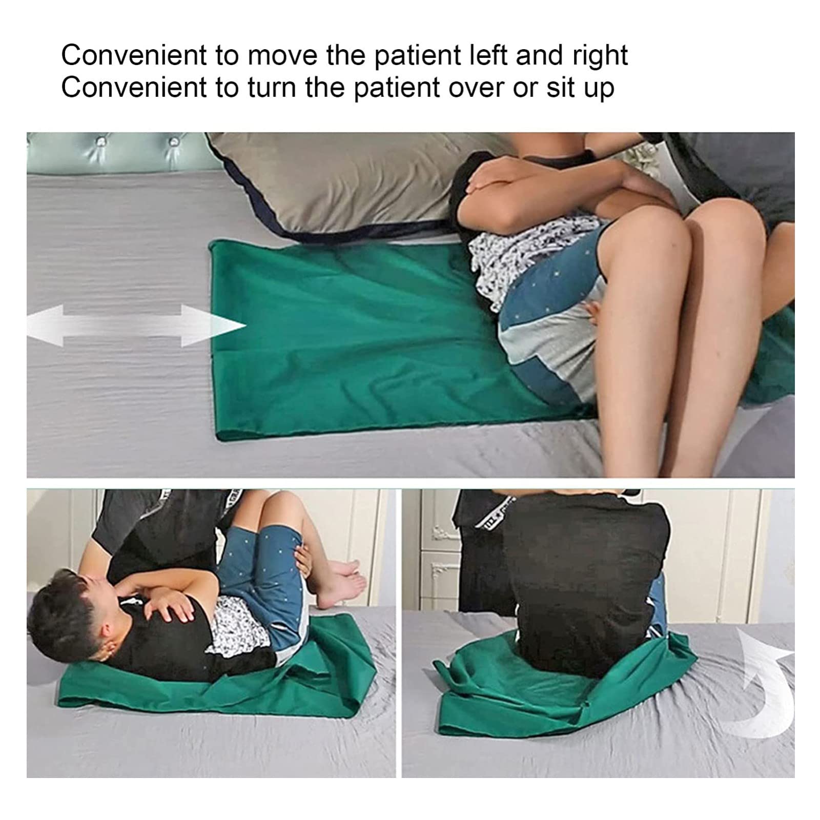 Sábana deslizante, Sábana deslizante tubular, Reutilizable Lavable Tela de nailon Almohadilla de posicionamiento Sábana extraíble Tabla de transferencia de pacientes Sábana elevadora Sábanas deslizant
