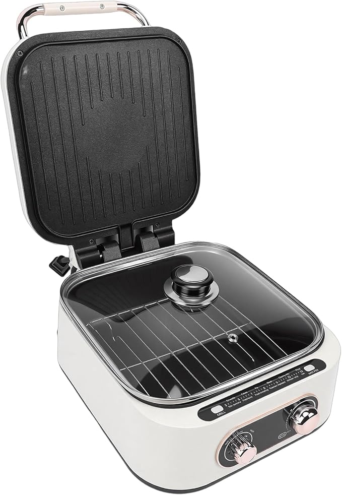 Sartén Eléctrico Familiar con Calentamiento Rápido y Componentes Desmontables miniatura 7