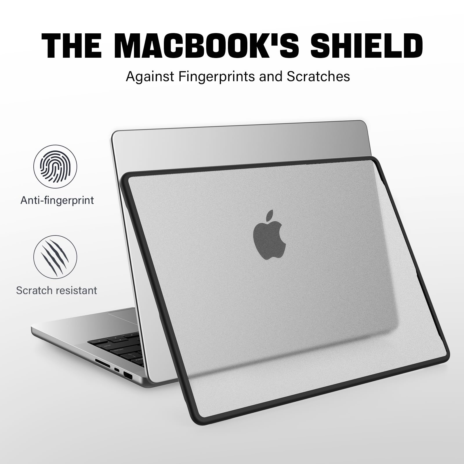 Cover per MacBook Pro 14 Pollici M5 2026-2021 M4 M3 M2 M1 Pro Max A3426 A3427 A3434 A3112 A3401 A3185 A2918 A2992 A2779 A2442, Custodia Rigido Bordo TPU Resistente alle Rotture, Opaca