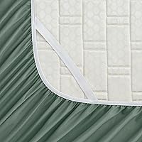 Vista 125 de Empyrean Charcoal Grey Extra Deep Pocket Fitted Sheet Full Size, Hotel Luxury Deep Pocket Full Size Fitted Sheet Only Easily Fits 18 to 24 Inch