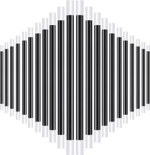 Gejoy 12 Pcs 10 Inches Plastic Magic Wand Black and White Spell Casting Stick Magician Wand for Witch Magician Costume, Halloween Party Favors, Birthday Games Kit