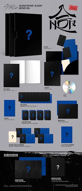 SKZHOP HIPTAPE (HOP) Stray Kids Album [HIPTAPE VER. (Limited Ver)]+Pre Order Benefits+BolsVos K-POP Inspired…