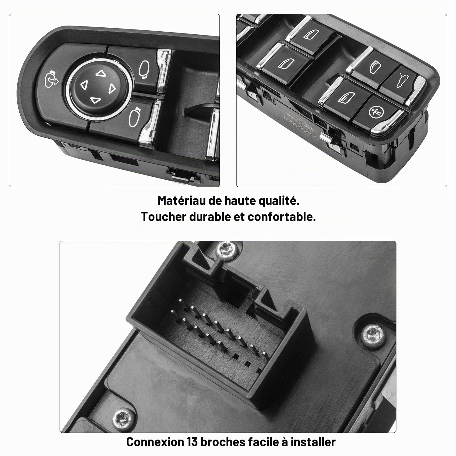 YAOPEI 7PP959858MDML Electriques Bouton Leve Vitres pour Panamera Cayenne