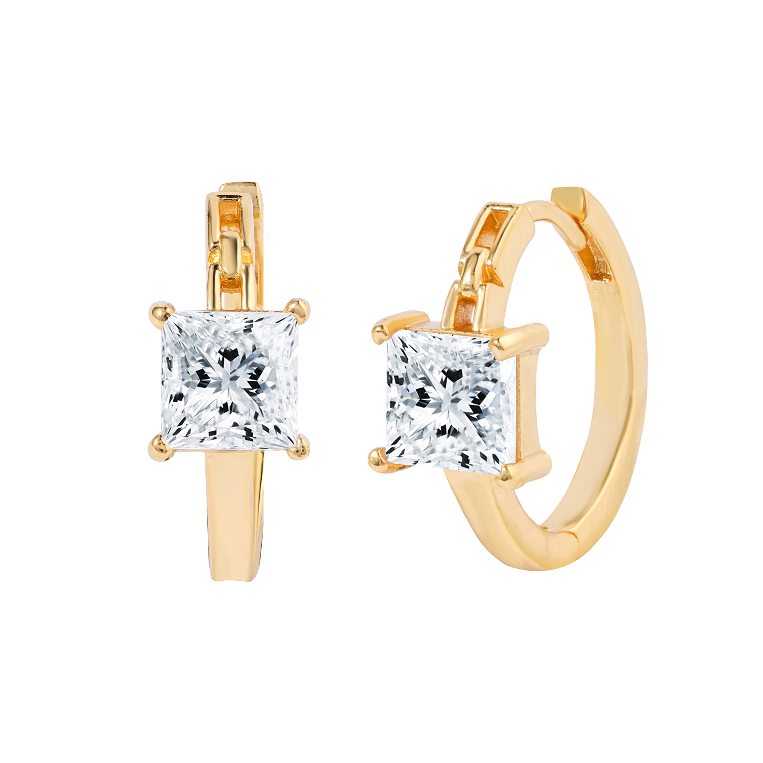 See full amazon price history chart for MINUTIAE Square Princess Solitaire Diamond Hoop Earrings for Women and Girls with Crystal for Stylish, Traditional Western and Fashion Wear, Gold MINUTIAE Square Princess Solitaire Diamond Hoop Earrings for Women and Girls with Crystal for Stylish, Traditional Western and Fashion Wear, Gold (B0B3RF1T8B) Amazon Price History, Amazon Price Tracker