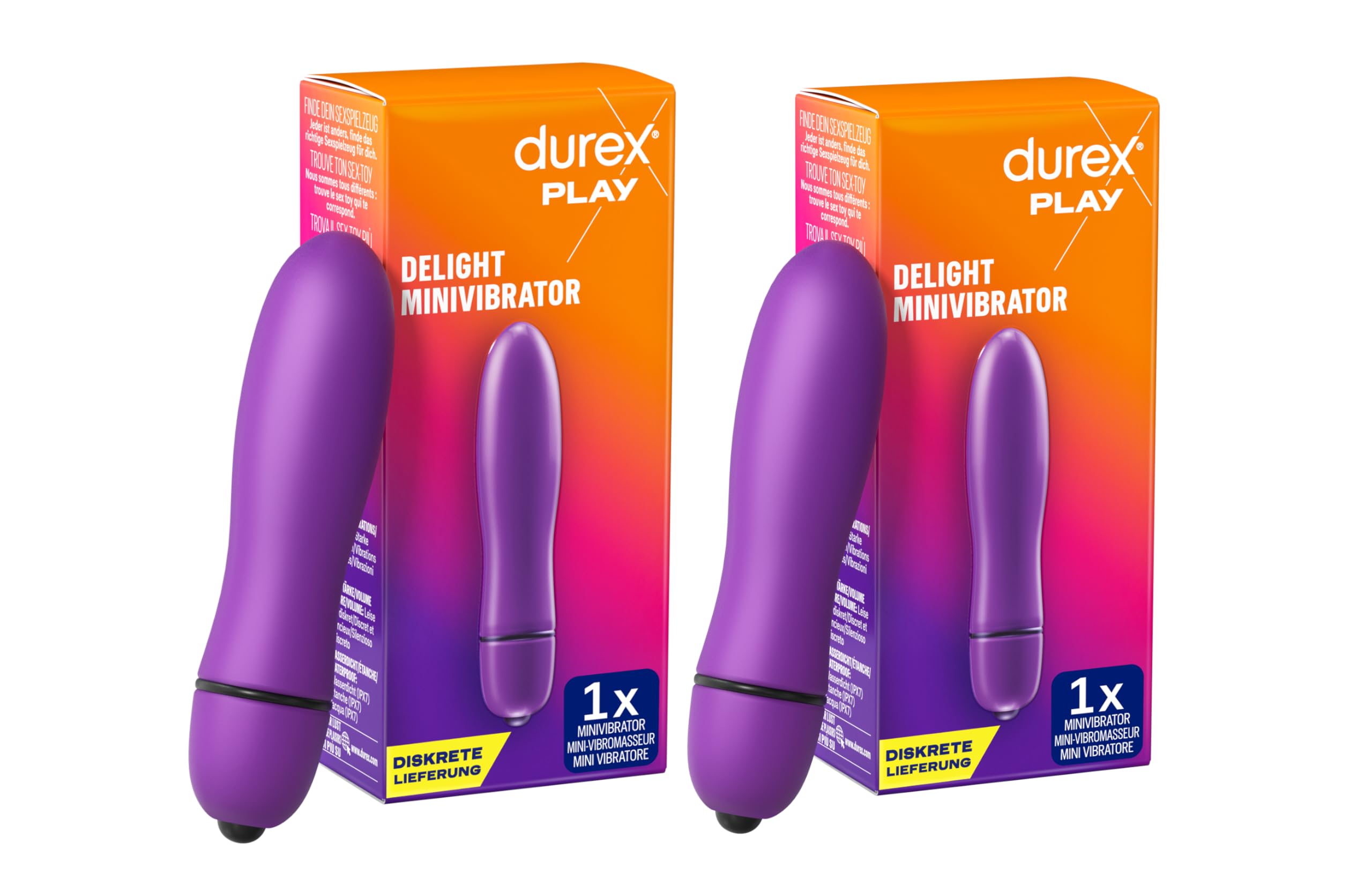 Durex Intense Delight Mini Vibrator, Small Stimulator for Intimate Moments  and Powerful Vibration, Pack of 2 : Amazon.de: Health & Personal Care