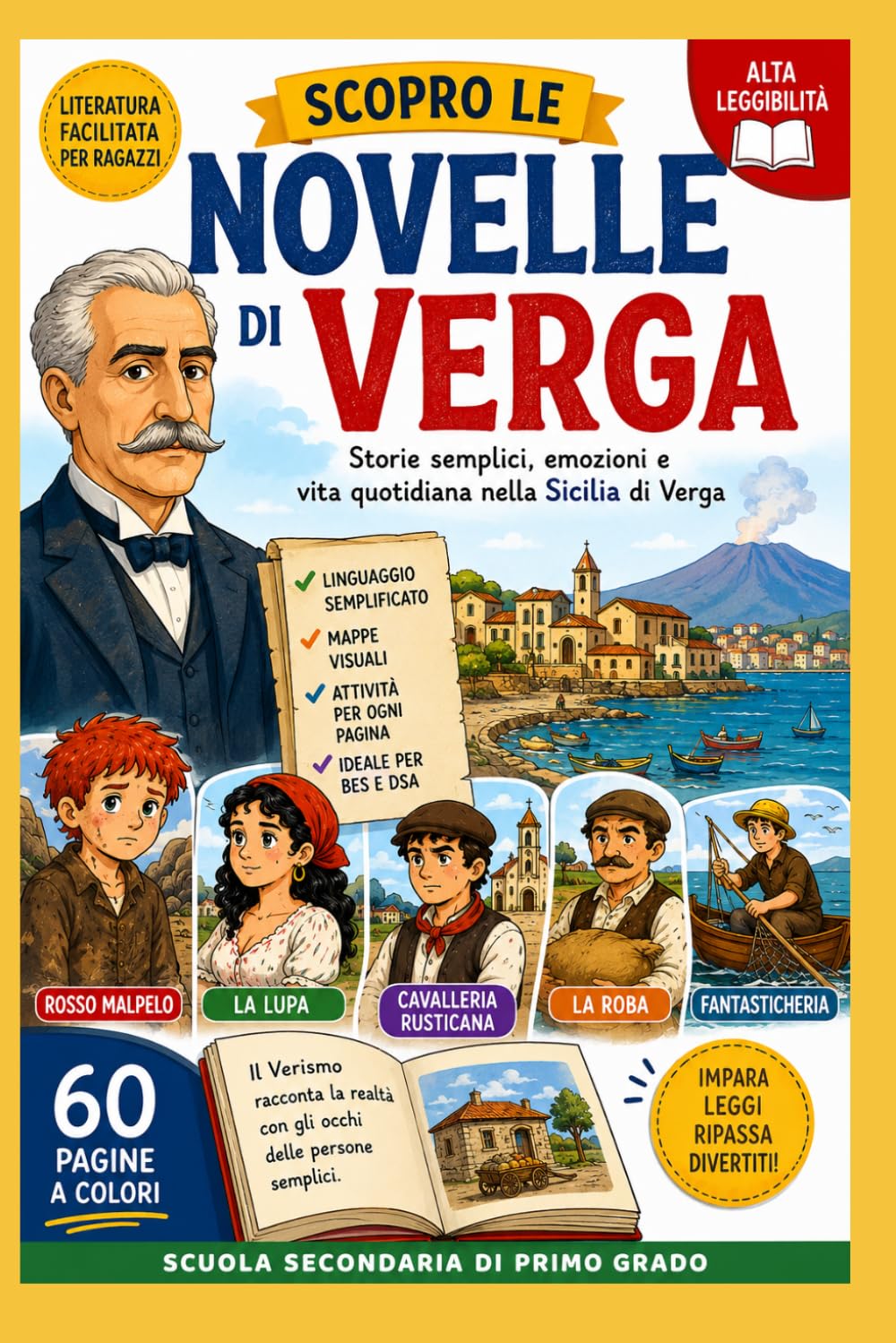 Scopro le novelle di Verga: Storie semplici, emozioni e vita quotidiana nella Sicilia di Verga (Scopro la letteratura italiana)