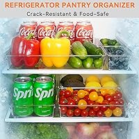 Vista 7 de 6 Pack Large Clear Plastic Drawer Organizer Trays, Acrylic Kitchen Drawer Organization and Storage Dividers, Non-Slip Storage Bins for Makeup